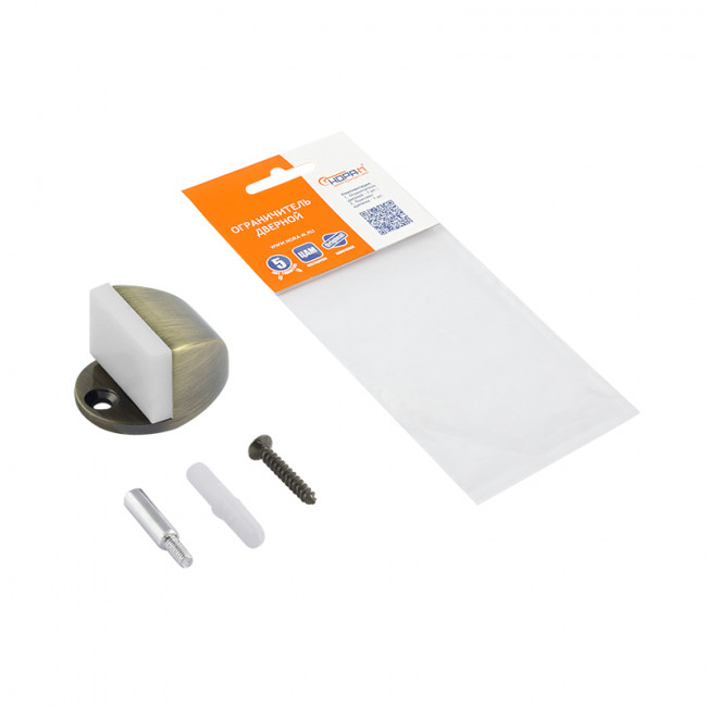 Ограничитель дверной 107 старая бронза