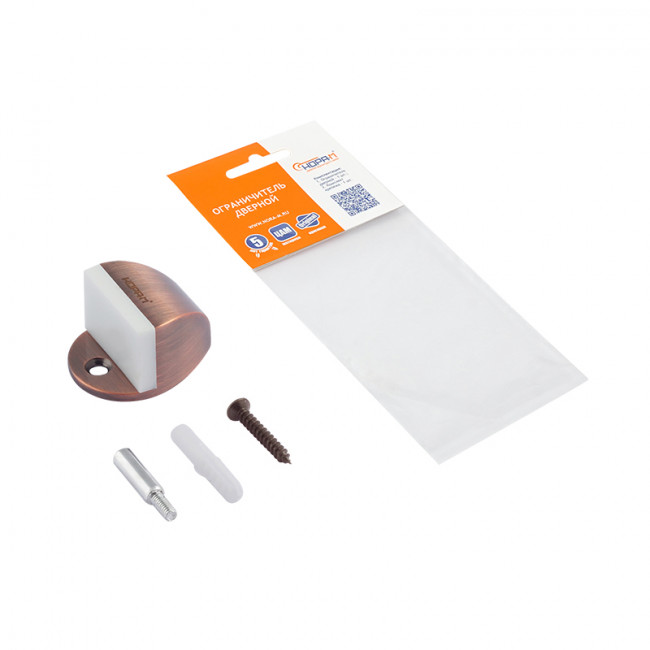 Ограничитель дверной 107 старая медь