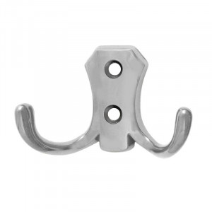 Крючок-вешалка №10 (2х рожковый) хром