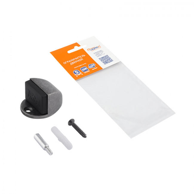 Ограничитель дверной 107 застаренное серебро