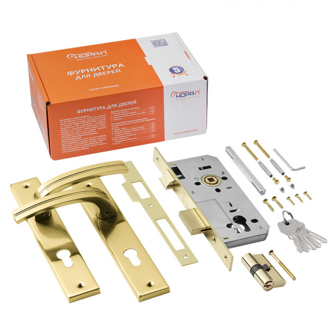 Замок врезной 106-85 К матовое золото 45 мм Замок врезной 106-85 К матовое золото 45 мм