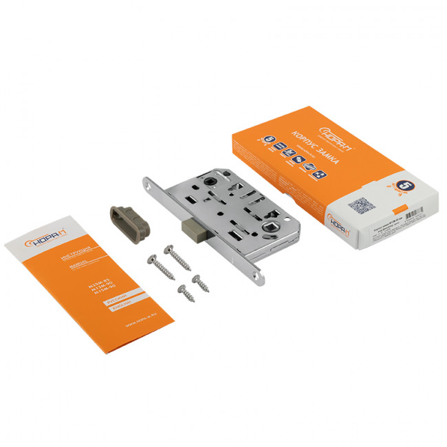 Корпус замка под фиксатор магнитный М13М-96 мм хром Корпус замка под фиксатор магнитный М13М-96 мм хром