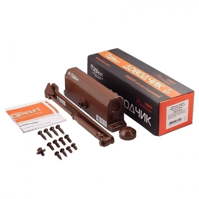 Доводчик дверной 4S коричневый 80-120кг Доводчик дверной 4S коричневый 80-120кг