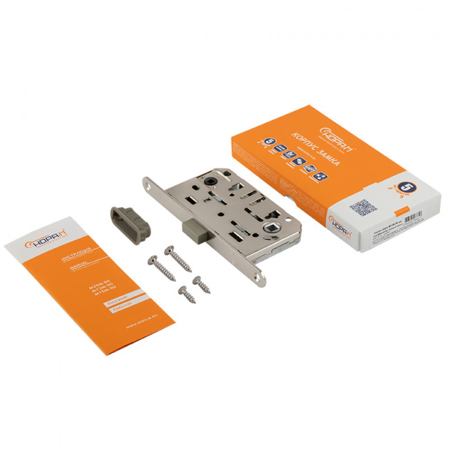 Корпус замка под фиксатор магнитный М13М-96 мм матовый никель Корпус замка под фиксатор магнитный М13М-96 мм матовый никель