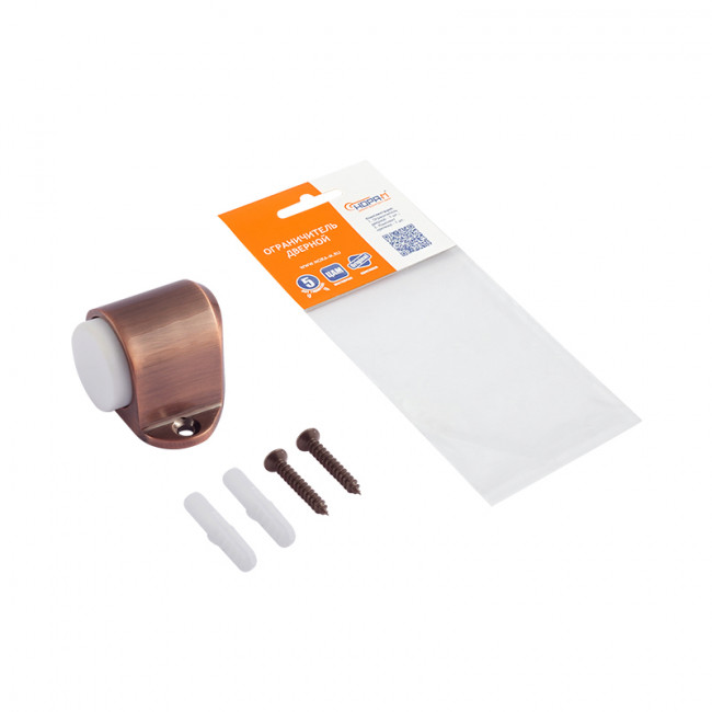 Ограничитель дверной 108 старая медь