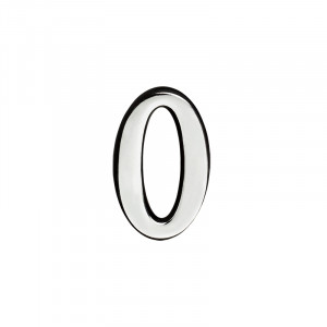 Цифра на дверь 55 мм хром 0