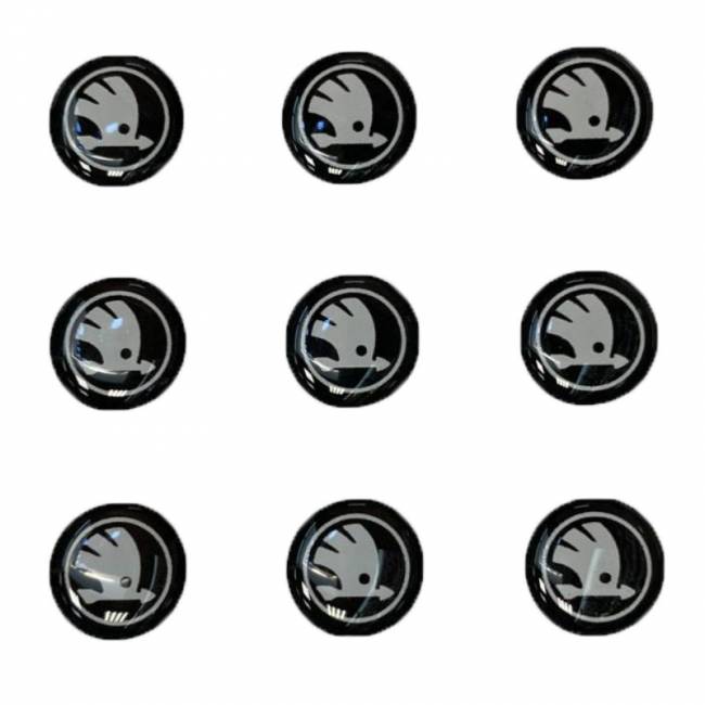 Логотип силиконовый 14 мм SKODA