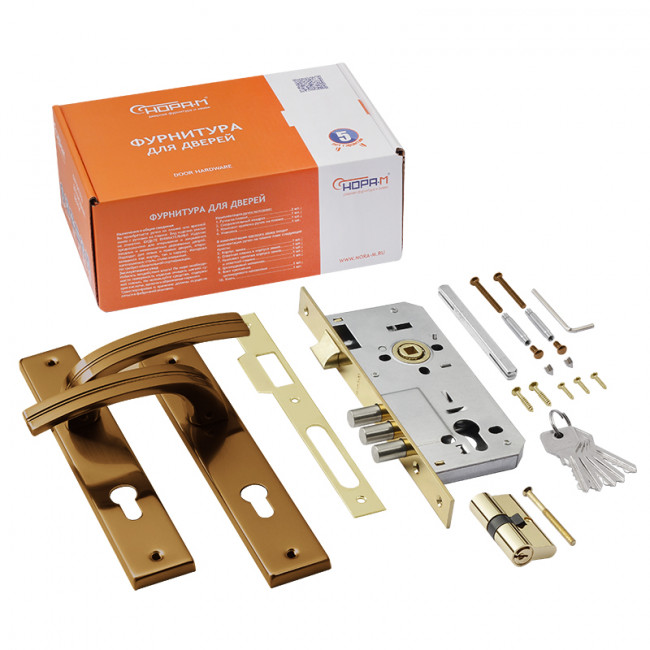 Замок врезной 106-85 М матовый кофе 45 мм Замок врезной 106-85 М матовый кофе 45 мм