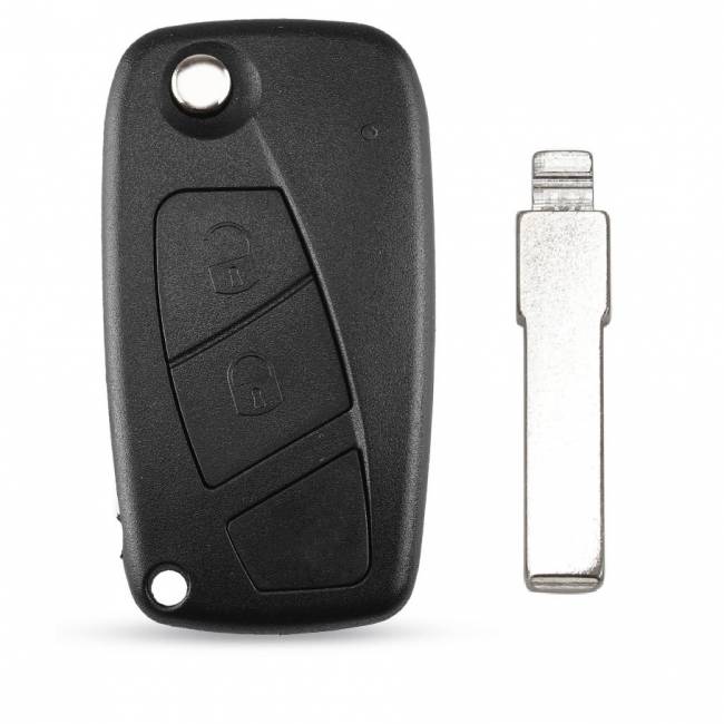 Корпус выкидного ключа FIAT 2 кнопки FI-16 SIP22 (чёрный)