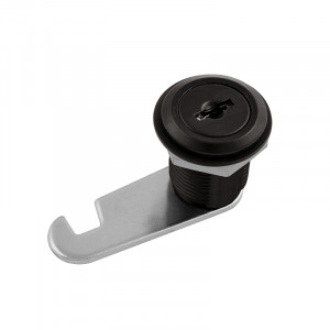 Почтовый замок с прямой планкой 6103 ПП черный 20 мм