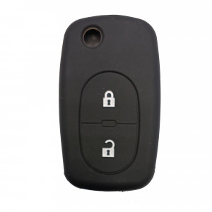 Чехол силиконовый выкидного ключа AUDI 2 кнопки (вырез под лого)