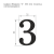 Цифра на дверь 55 мм хром 3