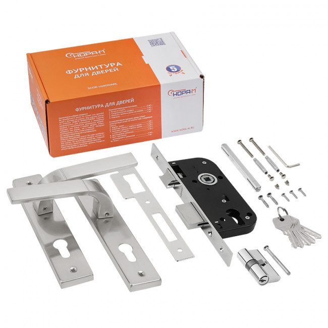 Замок врезной 107-70 Л белый жемчуг Замок врезной 107-70 Л белый жемчуг