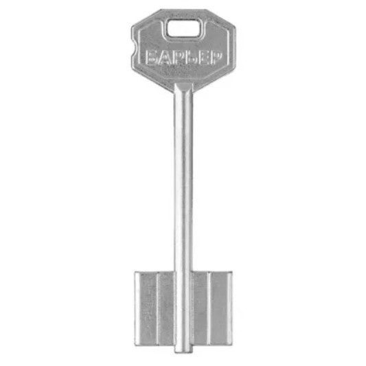 Заготовка дверного ключа Барьер-2 BRR2D 85*24,4*18,6мм
