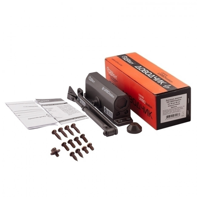 Доводчик дверной 530 URBOnization от 50 до 90 кг графит Доводчик дверной 530 URBOnization от 50 до 90 кг графит