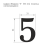 Цифра на дверь 55 мм хром 5