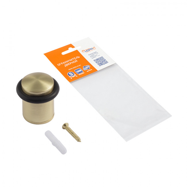 Ограничитель дверной 101 матовое золото