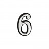 Цифра на дверь 55 мм хром 6 (9)