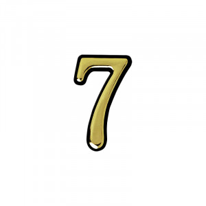 Цифра на дверь 55 мм золото 7