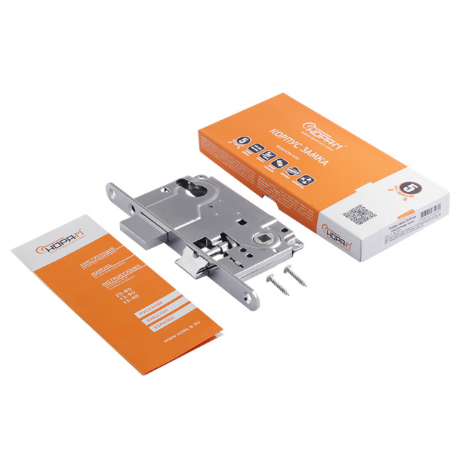 Корпус замка под цилиндр 25-85 мм хром Корпус замка под цилиндр 25-85 мм хром