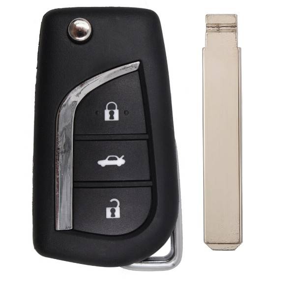 Корпус выкидного ключа TOYOTA 3 кнопки CIT-1 VA2 с лого